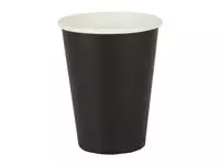 Een Fiesta Recyclable koffiebekers enkelwandig zwart 34cl (50 stuks) koop je bij ShopXPress