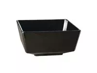 Een APS Float vierkante melamine kom zwart 19x19cm koop je bij ShopXPress