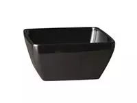 Een APS Pure vierkante melamine kom zwart 19x19cm koop je bij ShopXPress