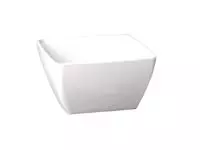 Een APS Pure vierkante melamine kom wit 19x19cm koop je bij ShopXPress