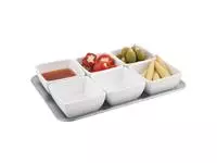 Een APS Pure vierkante melamine kom wit 9x9cm koop je bij ShopXPress