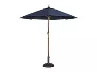 Een Bolero ronde donkerblauwe parasol 2,5 meter koop je bij ShopXPress