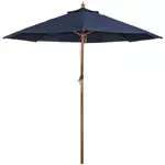 Een Bolero ronde donkerblauwe parasol 3 meter koop je bij ShopXPress