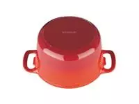 Een Vogue ronde inductie braadpan rood 3,2L koop je bij ShopXPress