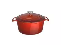 Een Vogue ronde inductie braadpan rood 3,2L koop je bij ShopXPress