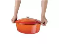 Een Vogue oranje ovale braadpan 5ltr koop je bij ShopXPress