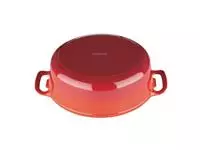 Een Vogue ovale inductie braadpan rood 5L koop je bij ShopXPress