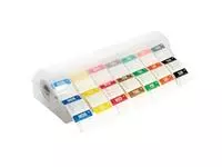 Een Hygiplas oplosbare kleurcode dagstickers met stickerdispenser koop je bij ShopXPress