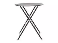 Een Bolero ronde stalen opklapbare tafel zwart 59,5cm koop je bij ShopXPress