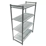 Een Cambro stelling 183cm hoog 4 schappen - 46cm diep - 91cm breed koop je bij ShopXPress