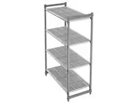 Een Cambro stelling 183cm hoog 4 schappen - 46cm diep - 153cm breed koop je bij ShopXPress