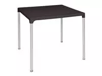 Een Bolero vierkante horeca tafel met aluminium poten zwart 75cm koop je bij ShopXPress