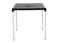 Een Bolero vierkante horeca tafel met aluminium poten zwart 75cm koop je bij ShopXPress