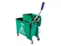 Een Jantex Kentucky rolemmer met wringer groen 20L koop je bij ShopXPress