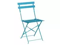 Een Bolero stalen opklapbare stoelen turquoise (2 stuks) koop je bij ShopXPress