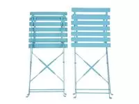 Een Bolero stalen opklapbare stoelen turquoise (2 stuks) koop je bij ShopXPress