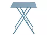 Een Bolero vierkante opklapbare stalen tafel turquoise 60cm koop je bij ShopXPress