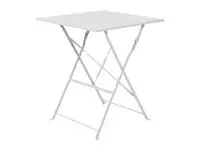 Een Bolero vierkante opklapbare stalen tafel grijs 60cm koop je bij ShopXPress