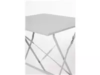 Een Bolero vierkante opklapbare stalen tafel grijs 60cm koop je bij ShopXPress