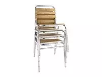 Een Bolero aluminium en essenhouten stoelen (4 stuks) koop je bij ShopXPress