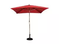 Een Bolero vierkante rode parasol 2,5 meter koop je bij ShopXPress