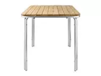 Een Bolero vierkante essen en aluminium tafel 70cm koop je bij ShopXPress