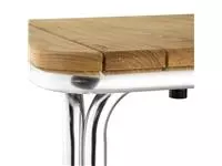 Een Bolero vierkante essen en aluminium tafel 70cm koop je bij ShopXPress