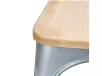 Een Bolero Bistro gegalvaniseerd stalen stoelen met houten zitting (4 stuks) koop je bij ShopXPress