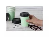 Een Fiesta Recyclable koffiebekers enkelwandig turquoise 225ml (1000 stuks) koop je bij ShopXPress