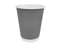 Een Fiesta Recyclable koffiebekers ribbelwand blauwgrijs 225ml (500 stuks) koop je bij ShopXPress