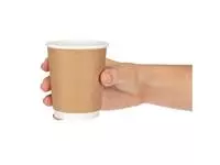 Een Fiesta Recyclable koffiebekers dubbelwandig kraft 225ml (25 stuks) koop je bij ShopXPress