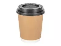 Een Fiesta Recyclable koffiebekers dubbelwandig kraft 225ml (25 stuks) koop je bij ShopXPress