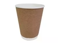 Een Fiesta Recyclable koffiebekers ribbelwand 340ml (25 stuks) koop je bij ShopXPress