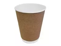 Een Fiesta Recyclable koffiebekers ribbelwand 340ml (25 stuks) koop je bij ShopXPress