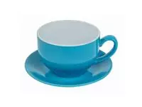 Een Olympia Cafe cappuccinokoppen blauw 34cl (12 stuks) koop je bij ShopXPress