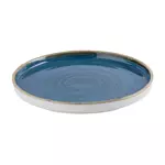 Een Churchill Stonecast Java Blue bord met opstaande rand 21 cm pak van 6 koop je bij ShopXPress