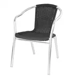 Een Bolero zwarte wickerstoelen met aluminium frame (set van 4) koop je bij ShopXPress