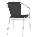 Een Bolero zwarte wickerstoelen met aluminium frame (set van 4) koop je bij ShopXPress