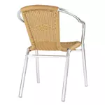 Een Bolero natuurlijke rotan stoelen met aluminium frame (set van 4) koop je bij ShopXPress