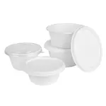 Een Fiesta composteerbare bagasse deksel voor 750/900ml kom basen (verpakking van 50) koop je bij ShopXPress