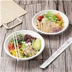 Een Fiesta composteerbare bagasse poke bowl basis 24oz (verpakking van 50) koop je bij ShopXPress