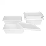 Een Fiesta composteerbare bagasse deksels voor bagasse container bodems (pak van 100) koop je bij ShopXPress