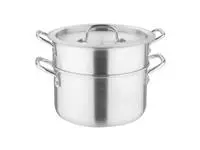 Een Vogue aluminium pan met au bain marie inzet 4L koop je bij ShopXPress