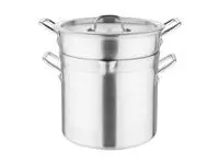 Een Vogue aluminium pan met au bain marie inzet 10L koop je bij ShopXPress