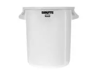 Een Rubbermaid Brute ronde container wit 37,9L koop je bij ShopXPress