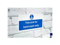 Een Vogue 'Hand wash only' vinyl sticker koop je bij ShopXPress