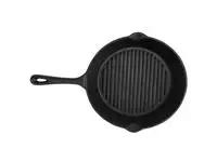 Een Vogue ronde gietijzeren inductie grillpan 26,7cm koop je bij ShopXPress