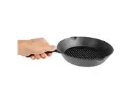 Een Vogue ronde gietijzeren inductie grillpan 26,7cm koop je bij ShopXPress