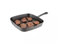 Een Vogue vierkante gietijzeren inductie grillpan 24,1cm koop je bij ShopXPress