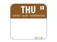 Een Vogue kleurcode RVS stickerdispenser + stickers koop je bij ShopXPress